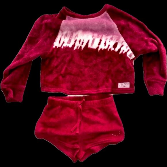 Adorable brand new small justice set of shorts and a top extra plush and soft ! - Picture 1 of 6